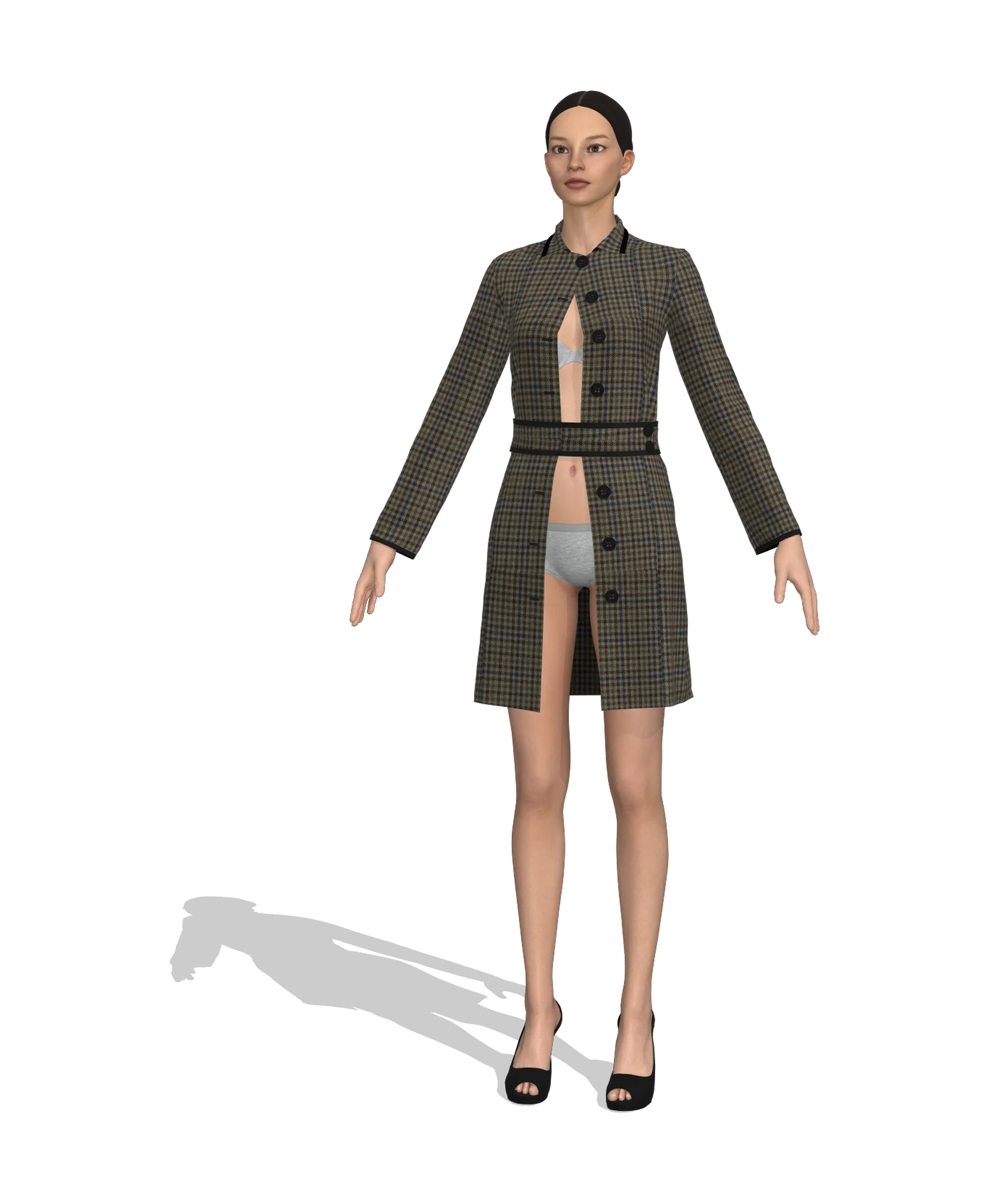 KDscion p149 full sleeve long coat